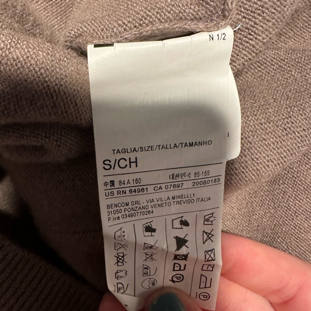sisley oversized purple/gray sweater size small - Picture 5 of 5